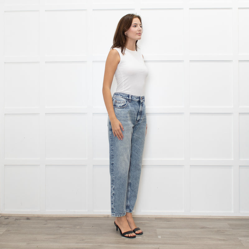 Brunello Cucinelli Blue Acid Washed Jeans
