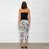 Pleats Please Black  And White Pleated Trousers
