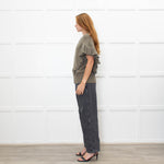 Munthe Khaki Frill Front Knitted Vest