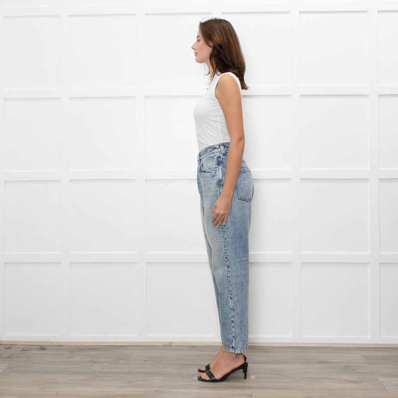 Brunello Cucinelli Blue Acid Washed Jeans