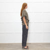 Munthe Khaki Frill Front Knitted Vest