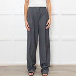 The Frankie Shop Grey Tailored Trousers