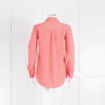 Equipment Orange Coral Silk Shirt Blouse