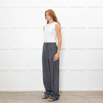 The Frankie Shop Grey Tailored Trousers