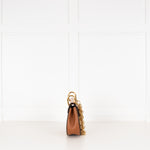 Chloe Caramel Patent Leather Mini Drew Shoulder Bag