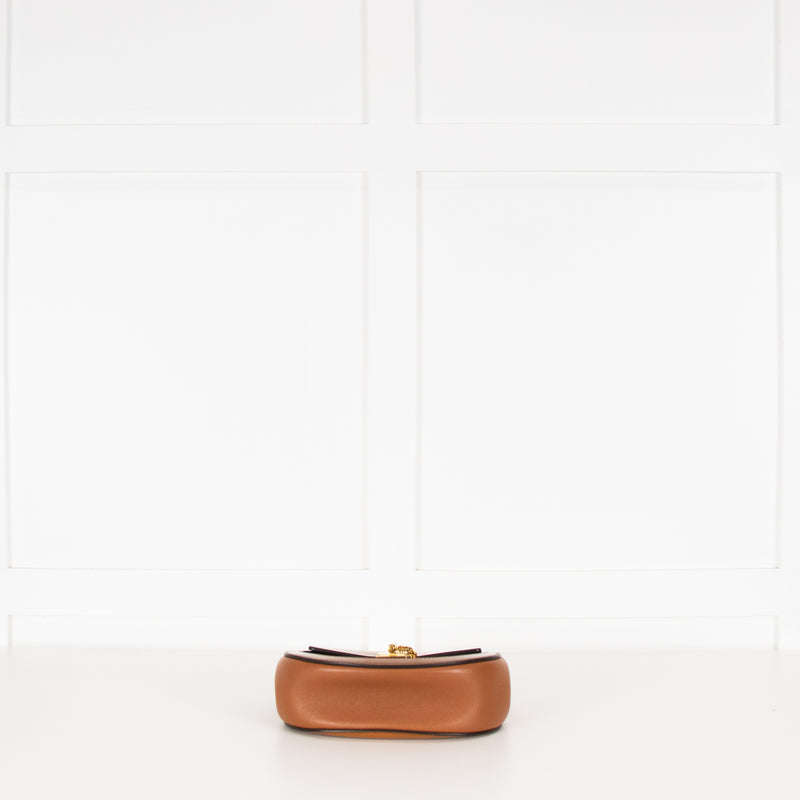 Chloe Caramel Patent Leather Mini Drew Shoulder Bag
