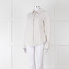 Loro Piana White Beige Striped Shirt