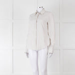 Loro Piana White Beige Striped Shirt