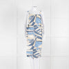 Cult Gaia Blue Wave Este Tunic Top Tie Sides