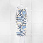 Cult Gaia Blue Wave Este Tunic Top Tie Sides