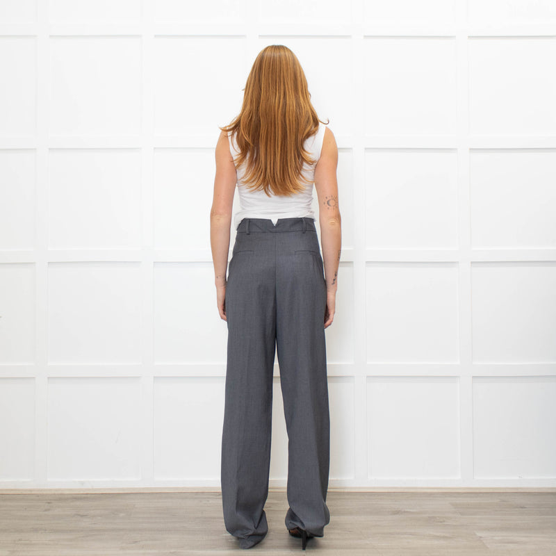 The Frankie Shop Grey Tailored Trousers