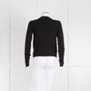 Alice + Olivia Black Pink Embellished Lips Short Cardigan