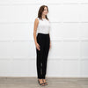 Dolce & Gabbana Black Button Detail Slim Leg Trousers