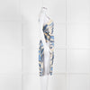 Cult Gaia Blue Wave Este Tunic Top Tie Sides