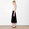 Maryan Mehlhorn Black Net Midi Skirt
