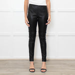 Christian Dior Black Lambs Leather Trousers With Side & Ankle Zips