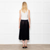 Maryan Mehlhorn Black Net Midi Skirt