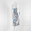 Cult Gaia Blue Wave Este Tunic Top Tie Sides