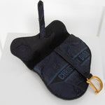 Christian Dior Distressed Canvas Saddle Belt Bag