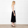 Maryan Mehlhorn Black Net Midi Skirt