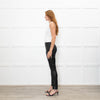 Christian Dior Black Lambs Leather Trousers With Side & Ankle Zips