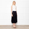 Maryan Mehlhorn Black Net Midi Skirt