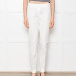 Luisa Cerano White Cotton Trousers