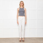 Luisa Cerano White Cotton Trousers