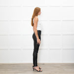 Christian Dior Black Lambs Leather Trousers With Side & Ankle Zips