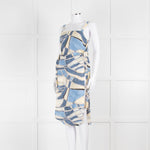 Cult Gaia Blue Wave Este Tunic Top Tie Sides