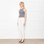 Luisa Cerano White Cotton Trousers