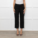 Me + Em Black Button Detail Trousers