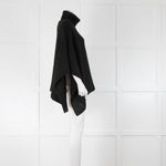 Joseph Alpaca Black Poncho