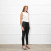 Christian Dior Black Lambs Leather Trousers With Side & Ankle Zips