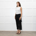 Me + Em Black Button Detail Trousers