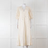 Scarlett Poppies Cream Cotton Broidery Puff Sleeve Maxi Dress