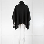 Joseph Alpaca Black Poncho
