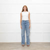 Khaite Blue Denim Danielle Straight Leg Jeans