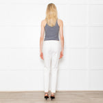 Luisa Cerano White Cotton Trousers