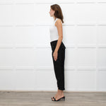 Me + Em Black Button Detail Trousers