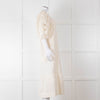 Scarlett Poppies Cream Cotton Broidery Puff Sleeve Maxi Dress