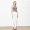 Luisa Cerano White Cotton Trousers