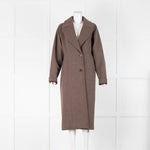 Le 17 Septembre by Le917 Brown Marl Wool Overcoat