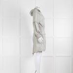 7 For All Man Kind Silver Grey Parka Jacket