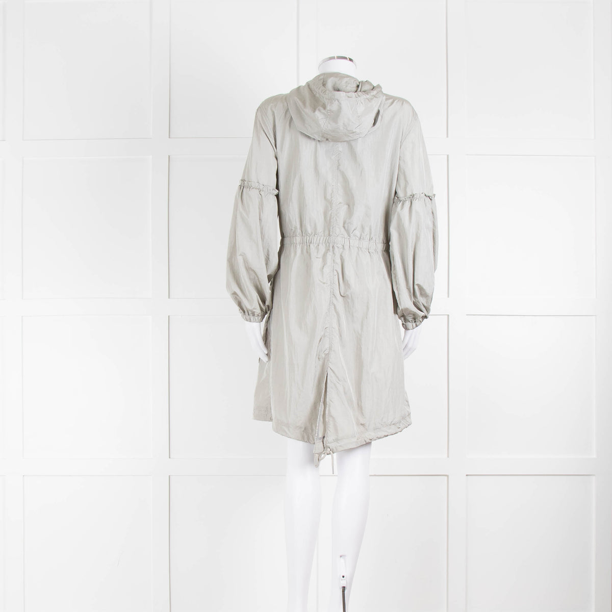 7 For All Man Kind Silver Grey Parka Jacket