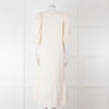 Scarlett Poppies Cream Cotton Broidery Puff Sleeve Maxi Dress