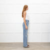 Khaite Blue Denim Danielle Straight Leg Jeans