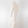 Scarlett Poppies Cream Cotton Broidery Puff Sleeve Maxi Dress