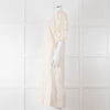 Scarlett Poppies Cream Cotton Broidery Puff Sleeve Maxi Dress
