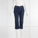 Dolce & Gabbana Blue Cropped Jeans